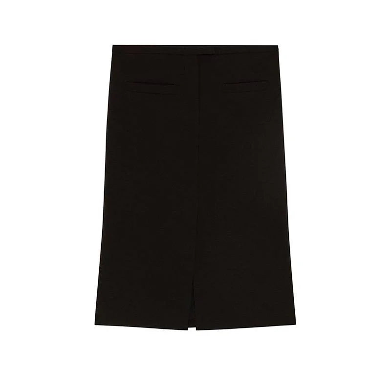 Essential viscose slit skirt by Patrizia Pepe