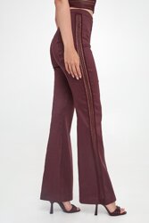 Pantalone Inserti Crochet  dark plum